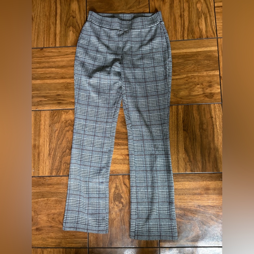 Time and Tru woMen's Black and White Plaid Dress Pants